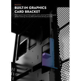 Кутия за компютър Darkflash Case ATX - K430 Black - 6 x 120 mm A-RGB fans included, USB-C