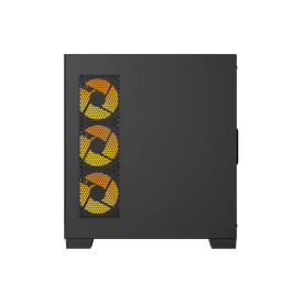 Кутия за компютър Darkflash Case ATX - K430 Black - 6 x 120 mm A-RGB fans included, USB-C