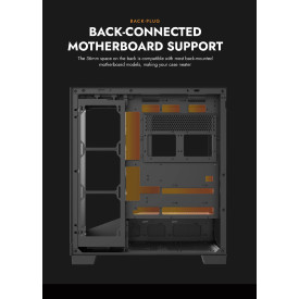 Кутия за компютър Darkflash Case ATX - K430 Black - 6 x 120 mm A-RGB fans included, USB-C