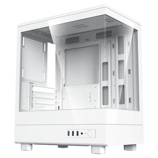 Кутия за компютър Darkflash Case mATX - DB330M White - Reversed fans included