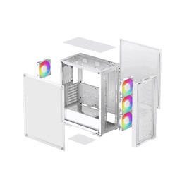Кутия за компютър DeepCool Case ATX - CC560 MESH White v2