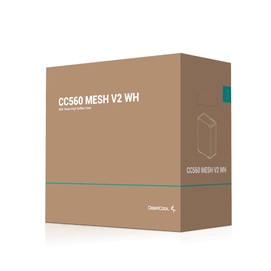 Кутия за компютър DeepCool Case ATX - CC560 MESH White v2