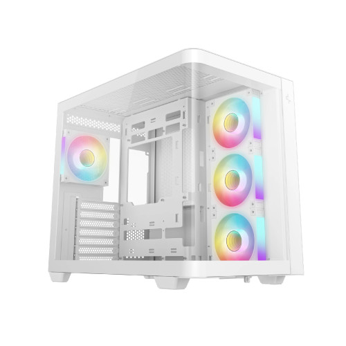 Кутия за компютър DeepCool Case ATX - CG530U 4F WH - 4 ARGB Fans
