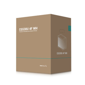 Кутия за компютър DeepCool Case ATX - CG530U 4F WH - 4 ARGB Fans