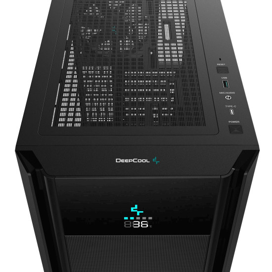 Кутия за компютър DeepCool Case EATX - CH510 MESH DIGITAL