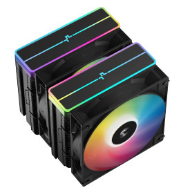 Охладител DeepCool CPU Cooler AG620 BK - Addressable RGB V2, Dual-Tower - LGA1851/AM5