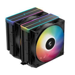 Охладител DeepCool CPU Cooler AG620 BK - Addressable RGB V2, Dual-Tower - LGA1851/AM5
