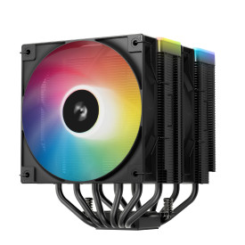 Охладител DeepCool CPU Cooler AG620 BK - Addressable RGB V2, Dual-Tower - LGA1851/AM5