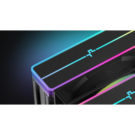 Охладител DeepCool CPU Cooler AG620 BK - Addressable RGB V2, Dual-Tower - LGA1851/AM5