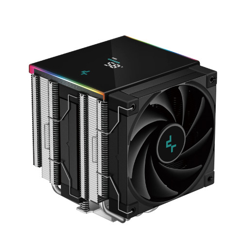 Охладител за процесор DeepCool AK620 Digital SE, 2x120mm, 2.4 инча Display, ARGB