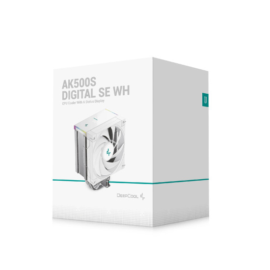 Охладител за процесор DeepCool CPU Cooler - AK500S DIGITAL SE, White