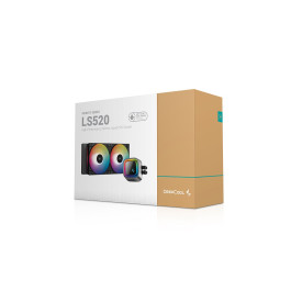 Водно охлаждане DeepCool Water Cooling LS520 - Addressable RGB, Infinity mirror design - LGA1700/AM5