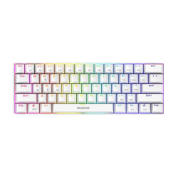 Клавиатура Gamdias Gaming Keyboard Mechanical - HERMES E3 RGB - White, 61 keys, 1000Hz