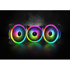 Комплект вентилатори Gamdias Fan Pack 3x120mm addressable RGB 5V 3 pin - AEOLUS M2-1203 LITE