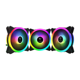 Комплект вентилатори Gamdias Fan Pack 3x120mm addressable RGB 5V 3 pin - AEOLUS M2-1203 LITE