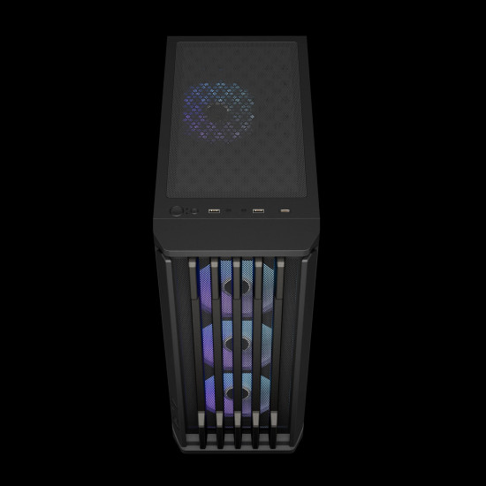 Кутия за компютър Gamdias Case ATX - AURA GC11 ARGB Black - USB-C
