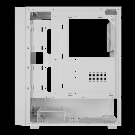 Кутия за компютър Gamdias Case ATX - AURA GC2 Elite White - Mesh, RGB, Tempered Glass