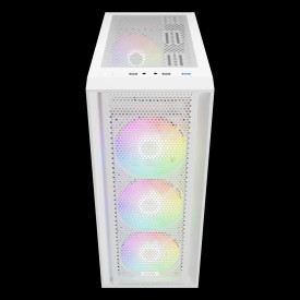 Кутия за компютър Gamdias Case ATX - AURA GC2 Elite White - Mesh, RGB, Tempered Glass