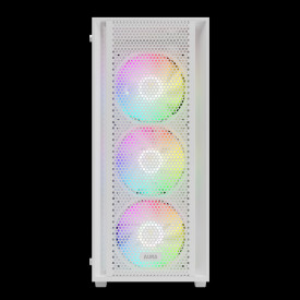 Кутия за компютър Gamdias Case ATX - AURA GC2 Elite White - Mesh, RGB, Tempered Glass