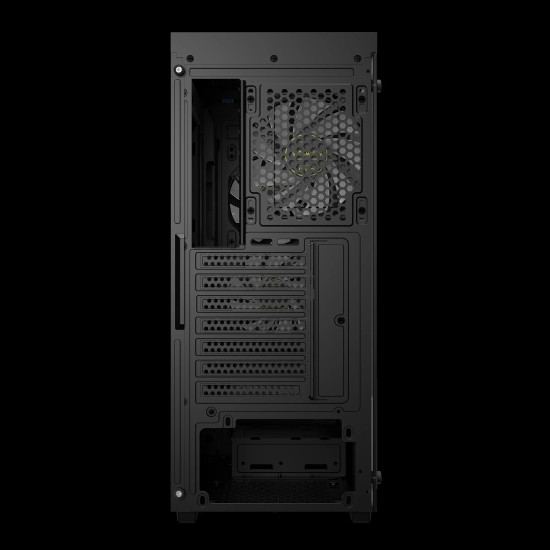 Кутия за компютър GAMDIAS AURA GC5 ELITE ARGB, Mid-Tower, Digital Display, 3 ARGB Fans