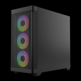 Кутия за компютър Gamdias Case E-ATX - ATHENA M3 Black - USB-C, 4 x 120 mm A-RGB, Mesh, Tempered Glass