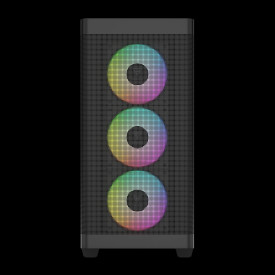 Кутия за компютър Gamdias Case E-ATX - ATHENA M3 Black - USB-C, 4 x 120 mm A-RGB, Mesh, Tempered Glass