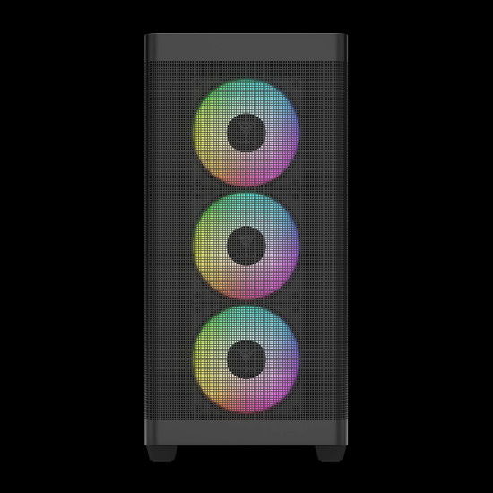 Кутия за компютър Gamdias Case E-ATX - ATHENA M3 Black - USB-C, 4 x 120 mm A-RGB, Mesh, Tempered Glass