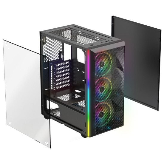 Кутия за компютър Gamdias Case ATX - ATHENA M2 RGB