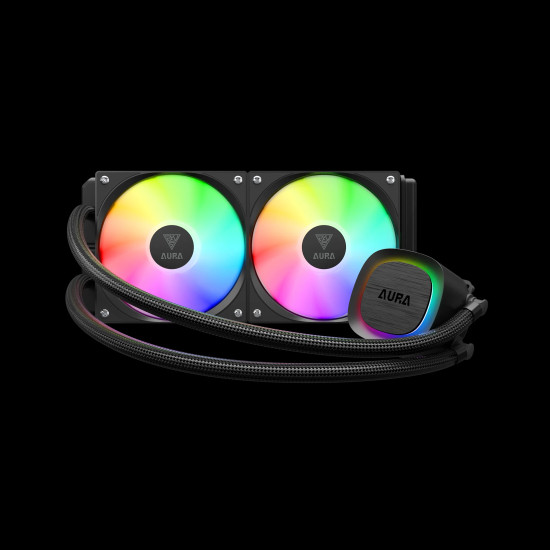 Водно охлаждане Gamdias Water Cooling 240mm - AURA GL240 v2 - aRGB