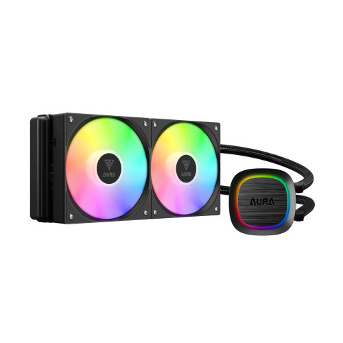 Водно охлаждане Gamdias Water Cooling 240mm - AURA GL240 v2 - aRGB
