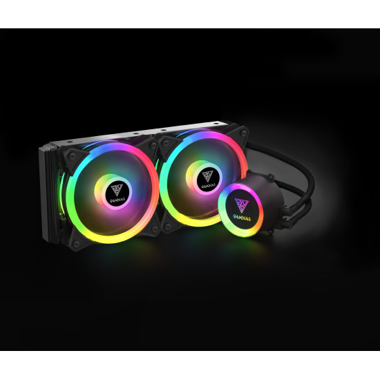 Водно охлаждане Gamdias Water Cooling 240mm - CHIONE M2-240 LITE - aRGB