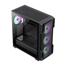 Кутия за компютър Gamemax Case EATX - SIEGE Black - Addressable RGB