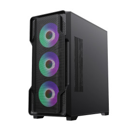 Кутия за компютър Gamemax Case EATX - SIEGE Black - Addressable RGB