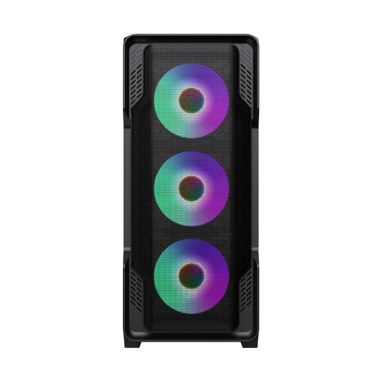 Кутия за компютър Gamemax Case EATX - SIEGE Black - Addressable RGB