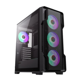 Кутия за компютър Gamemax Case EATX - SIEGE Black - Addressable RGB