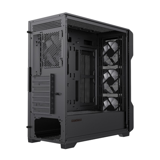 Кутия за компютър Gamemax Case EATX - SIEGE Black - Addressable RGB