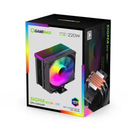 Охладител за процесор Gamemax CPU Cooler Sigma 550 Infinity Black - Addressable RGB