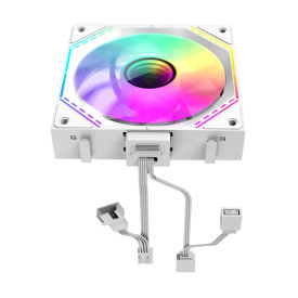 Комплект вентилатори GameMax FN12A-S3I-W, 3x120 mm, ARGB, Daisy-Chain, White