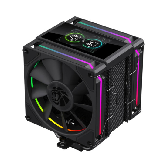 Охладител за процесор Gamemax CPU Cooler Sigma 620 LCD Black - Addressable RGB