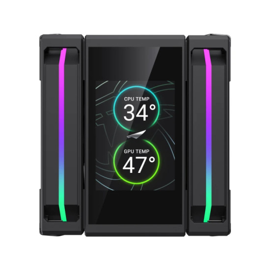 Охладител за процесор Gamemax CPU Cooler Sigma 620 LCD Black - Addressable RGB