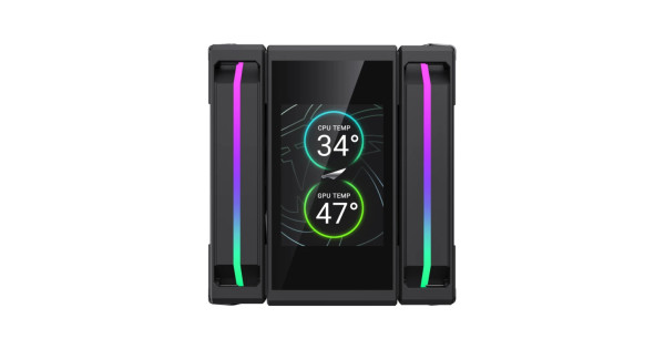 Охладител за процесор Gamemax CPU Cooler Sigma 620 LCD Black ...