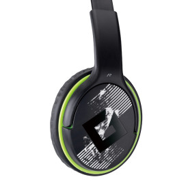 Слушалки Genius Headset HS-400A - 3.5 mm, Mic, Black/Green