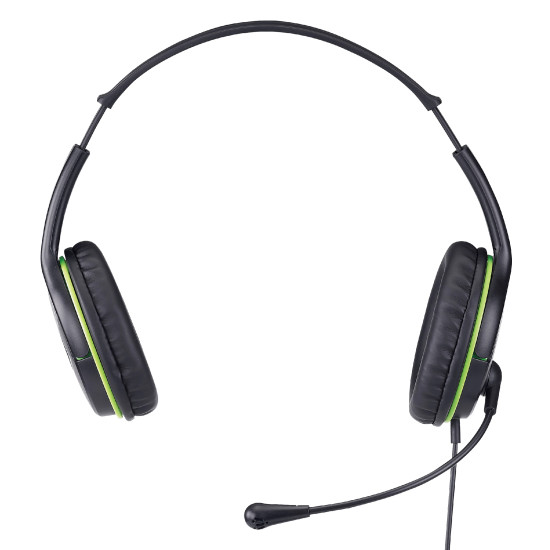 Слушалки Genius Headset HS-400A - 3.5 mm, Mic, Black/Green