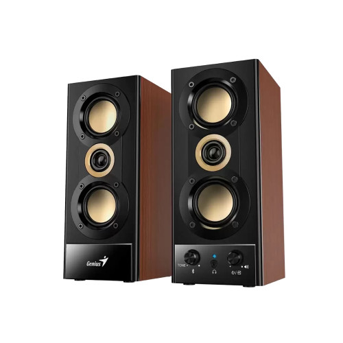 Тонколони Genius Speakers 2.0 - SP-HF800BT - 20W RMS, Bluetooth 5.3, Wood