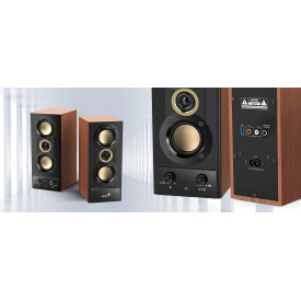 Тонколони Genius Speakers 2.0 - SP-HF800BT - 20W RMS, Bluetooth 5.3, Wood
