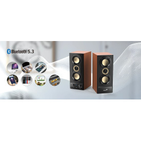 Тонколони Genius Speakers 2.0 - SP-HF800BT - 20W RMS, Bluetooth 5.3, Wood