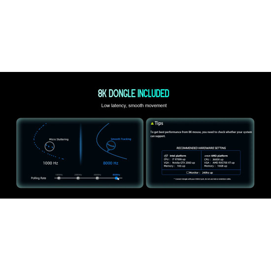 Безжична мишка Lamzu MAYA X 8K - Wireless Gaming Mouse - Aimlabs Edition