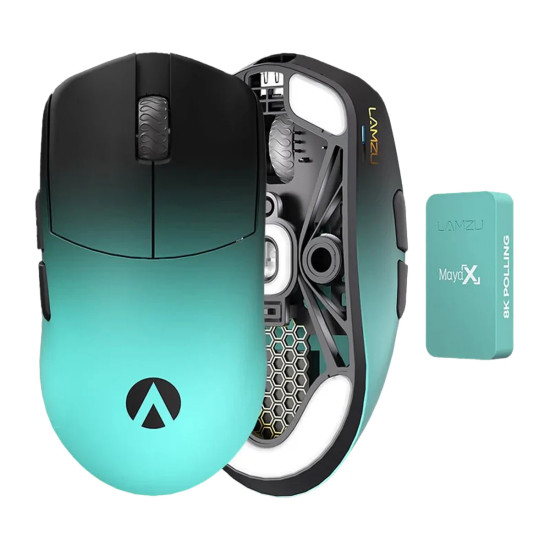 Безжична мишка Lamzu MAYA X 8K - Wireless Gaming Mouse - Aimlabs Edition