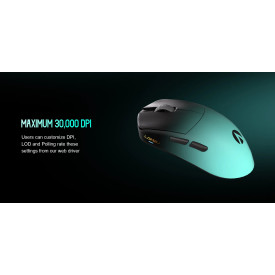 Безжична мишка Lamzu MAYA X 8K - Wireless Gaming Mouse - Aimlabs Edition