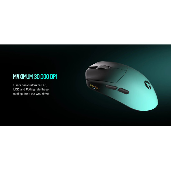 Безжична мишка Lamzu MAYA X 8K - Wireless Gaming Mouse - Aimlabs Edition